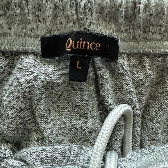 Quince Brushed Lounge Straight Leg Pants Heather Grey Size Large - Picture 8 of 11